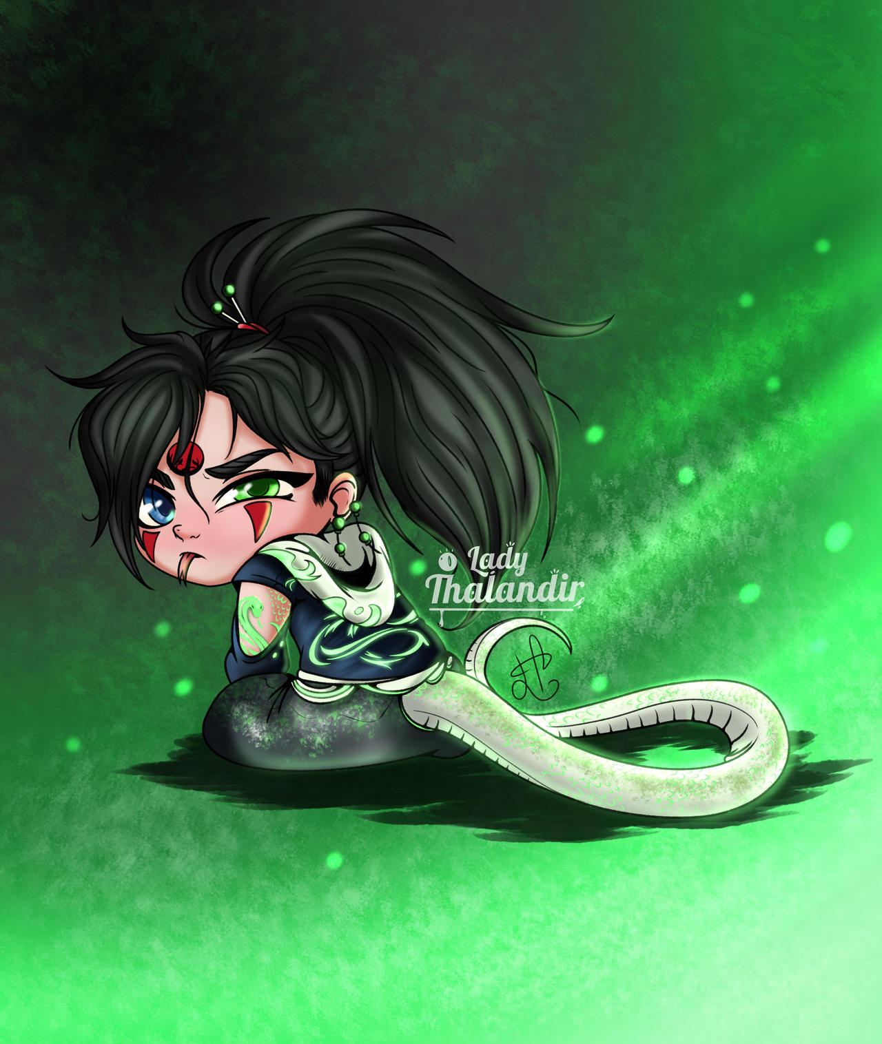 Python Snake Chibi Eiichiro Chibi Snake by LadyThalandir on DeviantArt