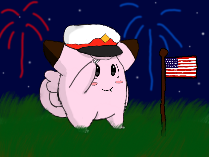 General Clefairy Salutes America