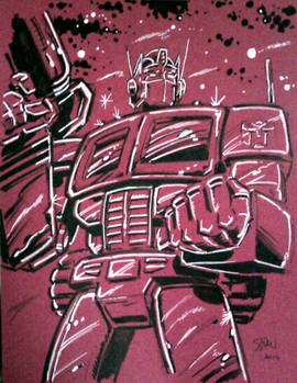 Optimus Prime Convention Sketch -for sale