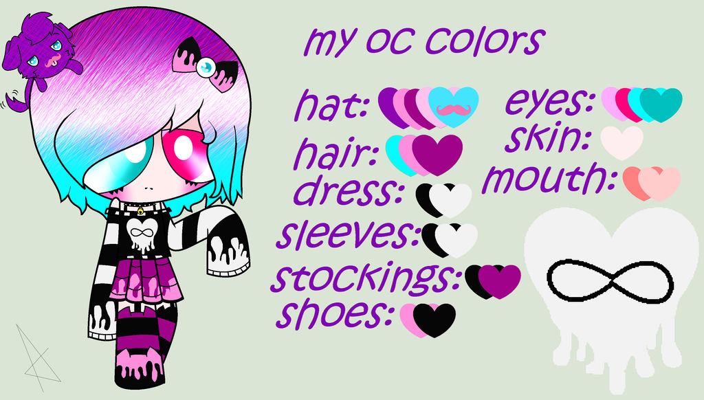 My OC Colors by OtherCoffee on DeviantArt