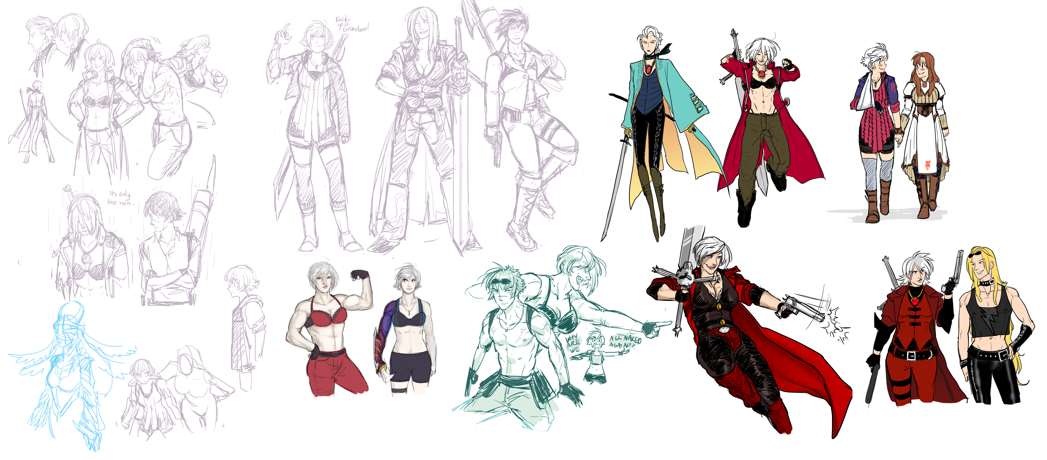 genderbent DMC 5 characters (because i wanted to unnerve my brother) :  r/DevilMayCry