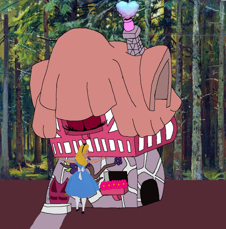 Ailce Rabbit Alice is hugging the white rabbits house FANART by LagovulpesTheGentle ...