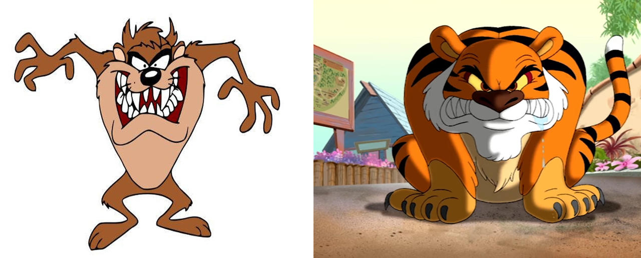 Datz Tiger Taz vs Tiger by LagovulpesTheGentle on DeviantArt