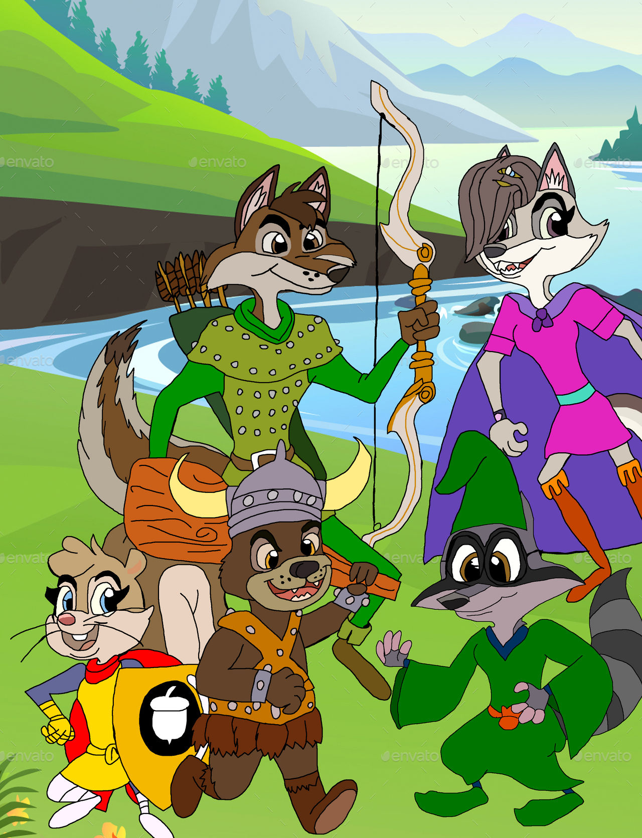 Dungeons and the Great Wolf Pack in Color by LagovulpesTheGentle on ...