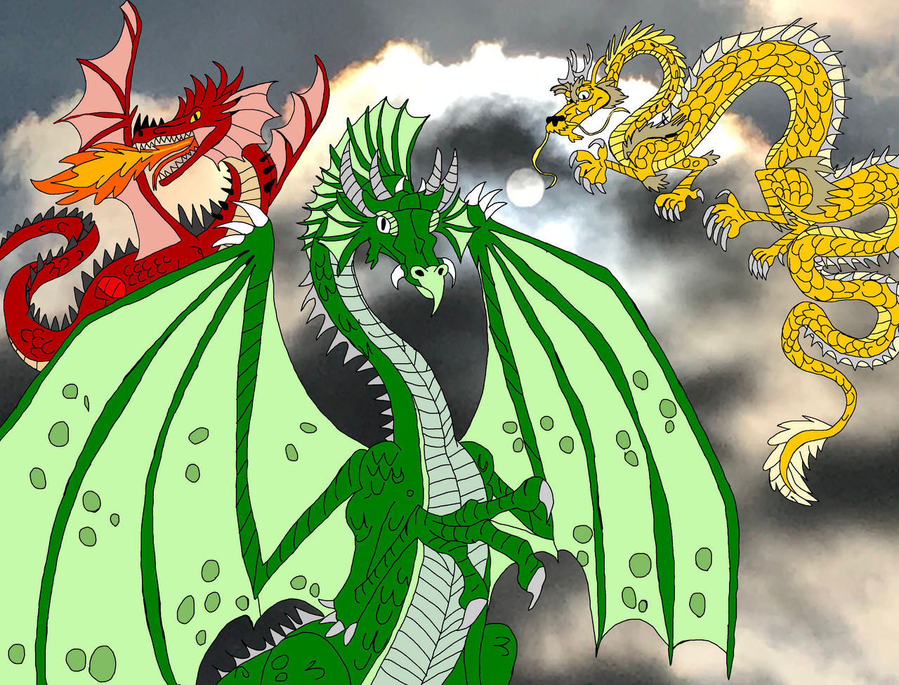 The Year of the Dragons Color by LagovulpesTheGentle on DeviantArt
