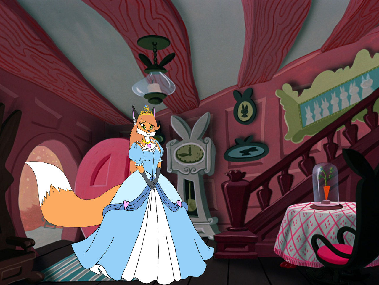 Princess Eliza in the White Rabbit's House by LagovulpesTheGentle on