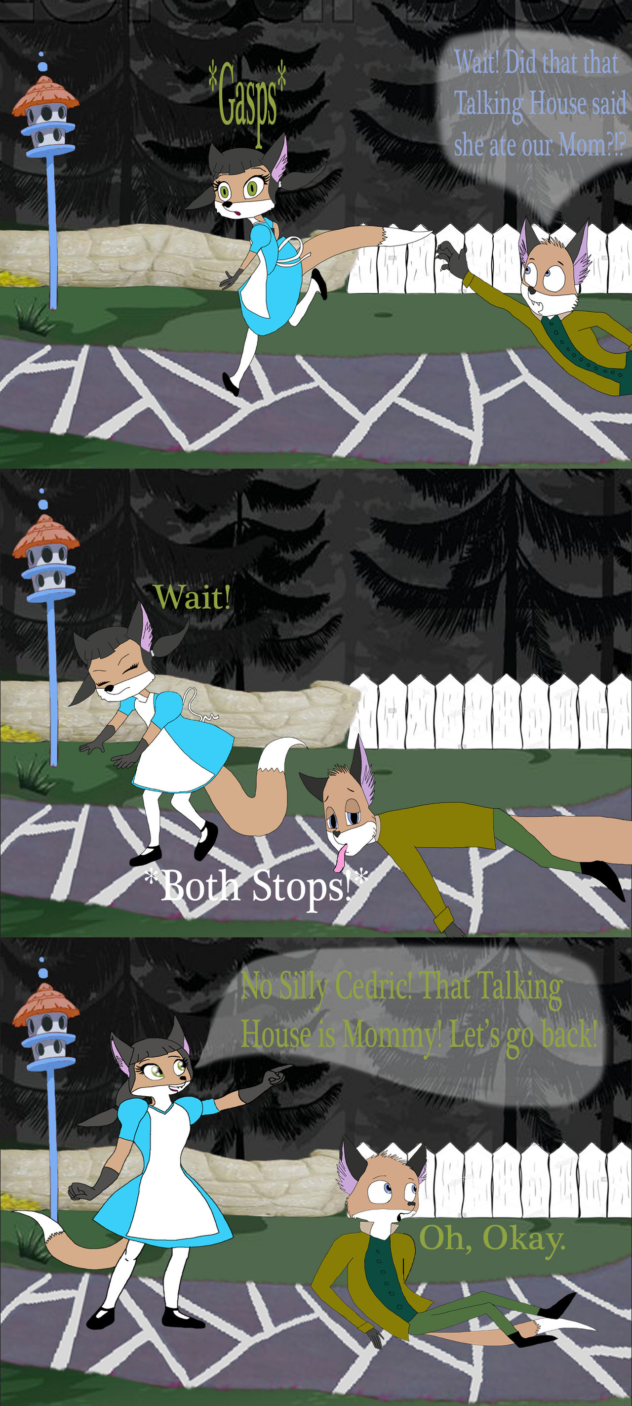 Cedric and Rianna in white Rabbit's House pt 13 by LagovulpesTheGentle ...