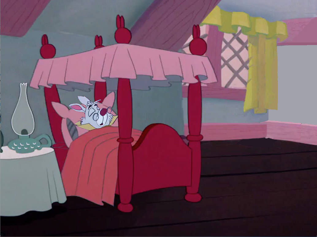 White Rabbit Sleeping in his Bed by LagovulpesTheGentle on DeviantArt