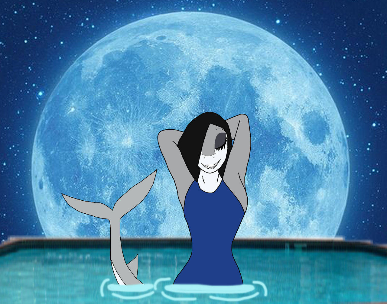 Luna Full Moon Swimming Pool by LagovulpesTheGentle on DeviantArt