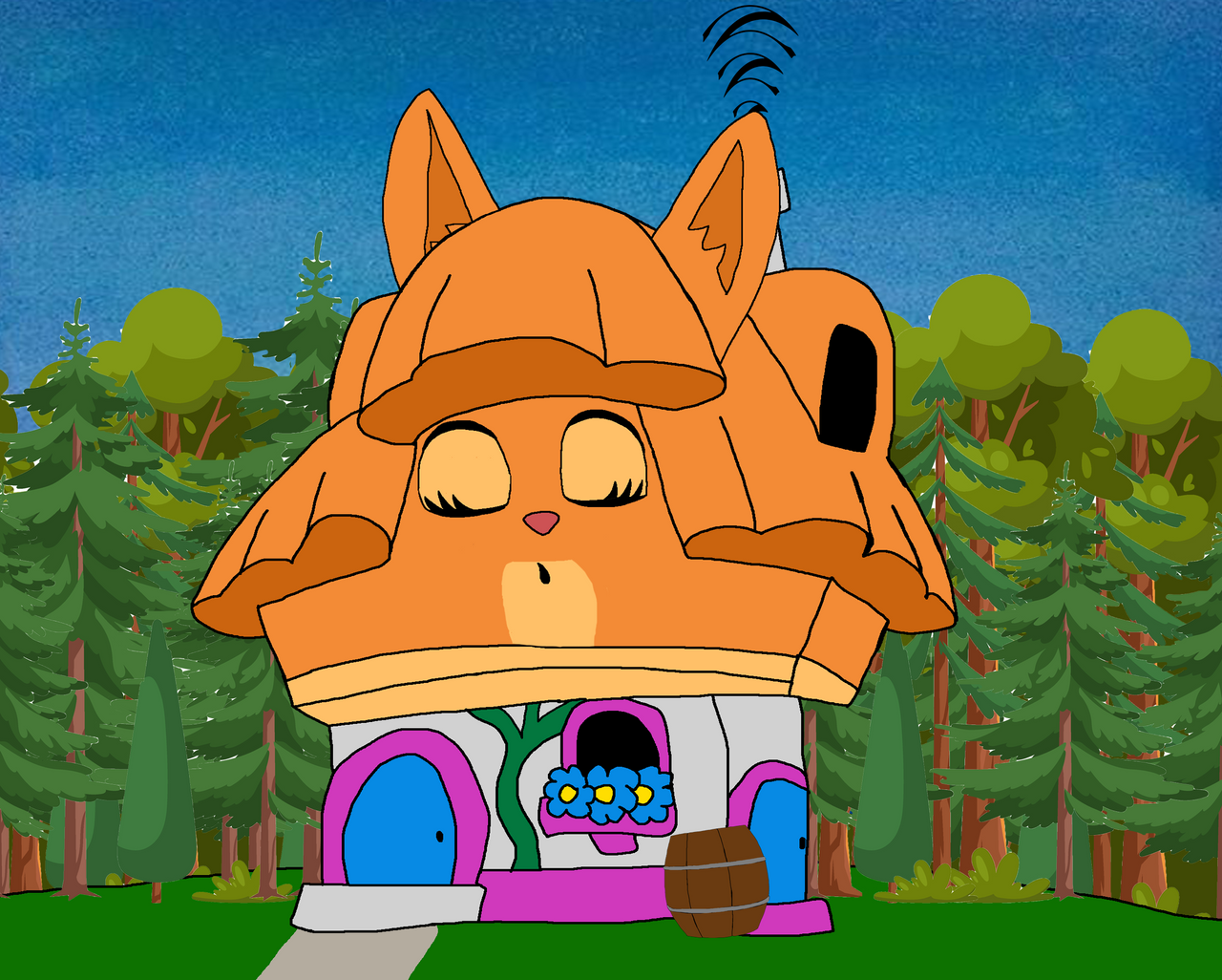 Diane's Rabbit House Sleeping by LagovulpesTheGentle on DeviantArt