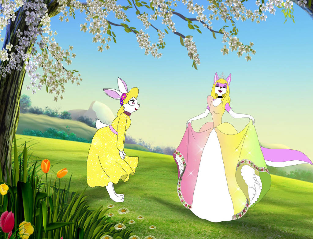 Me And Rabbit Springtime With Roo The Enchanted Spring Time by LagovulpesTheGentle on DeviantArt