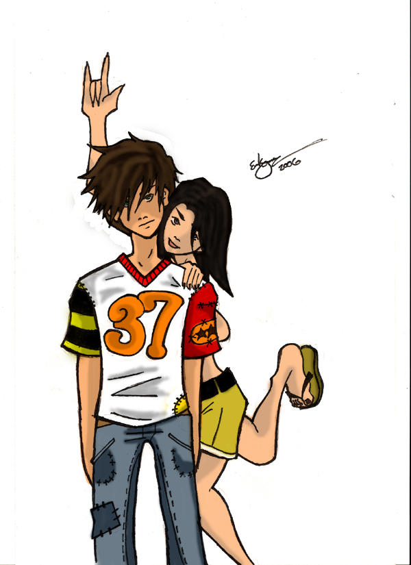 Young Couple 001 +Colored+