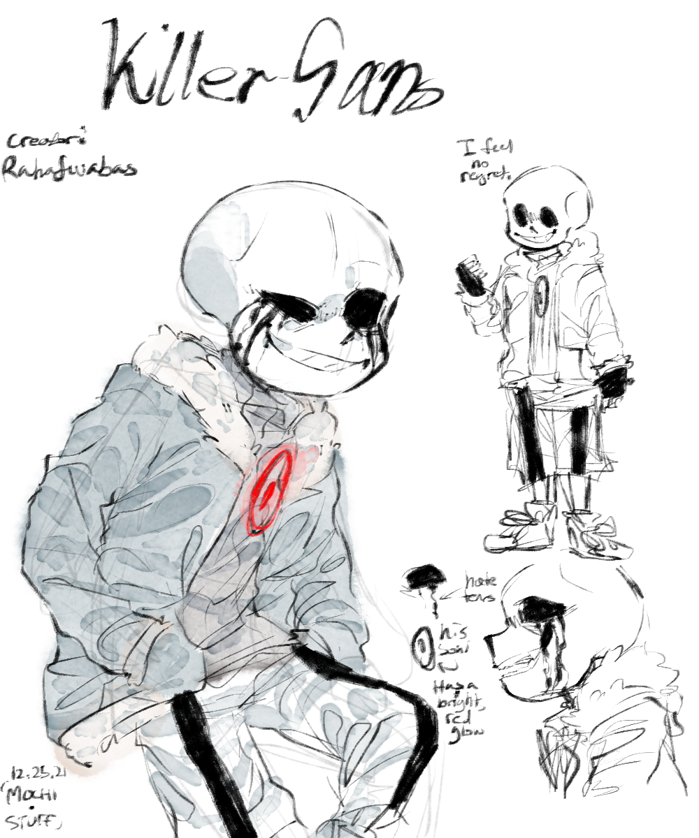 I draw stuff — killer sans