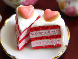 Valentine's Day Cake Slice Charms