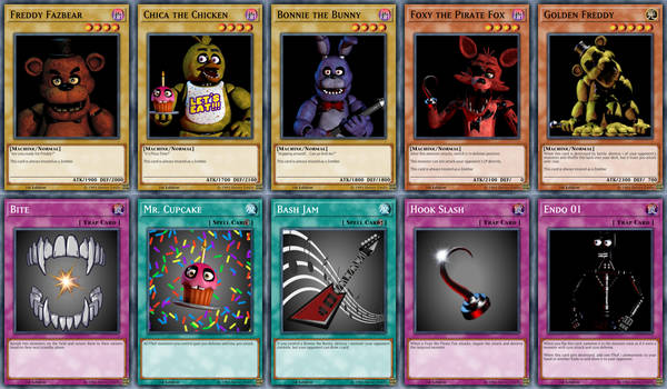 FNaF 1 Yu-Gi-Oh! card booster pack by SauceMasterTheLegend on DeviantArt FNaF 1 Yu-Gi-Oh! card booster pack by SauceMasterTheLegend on DeviantArt
