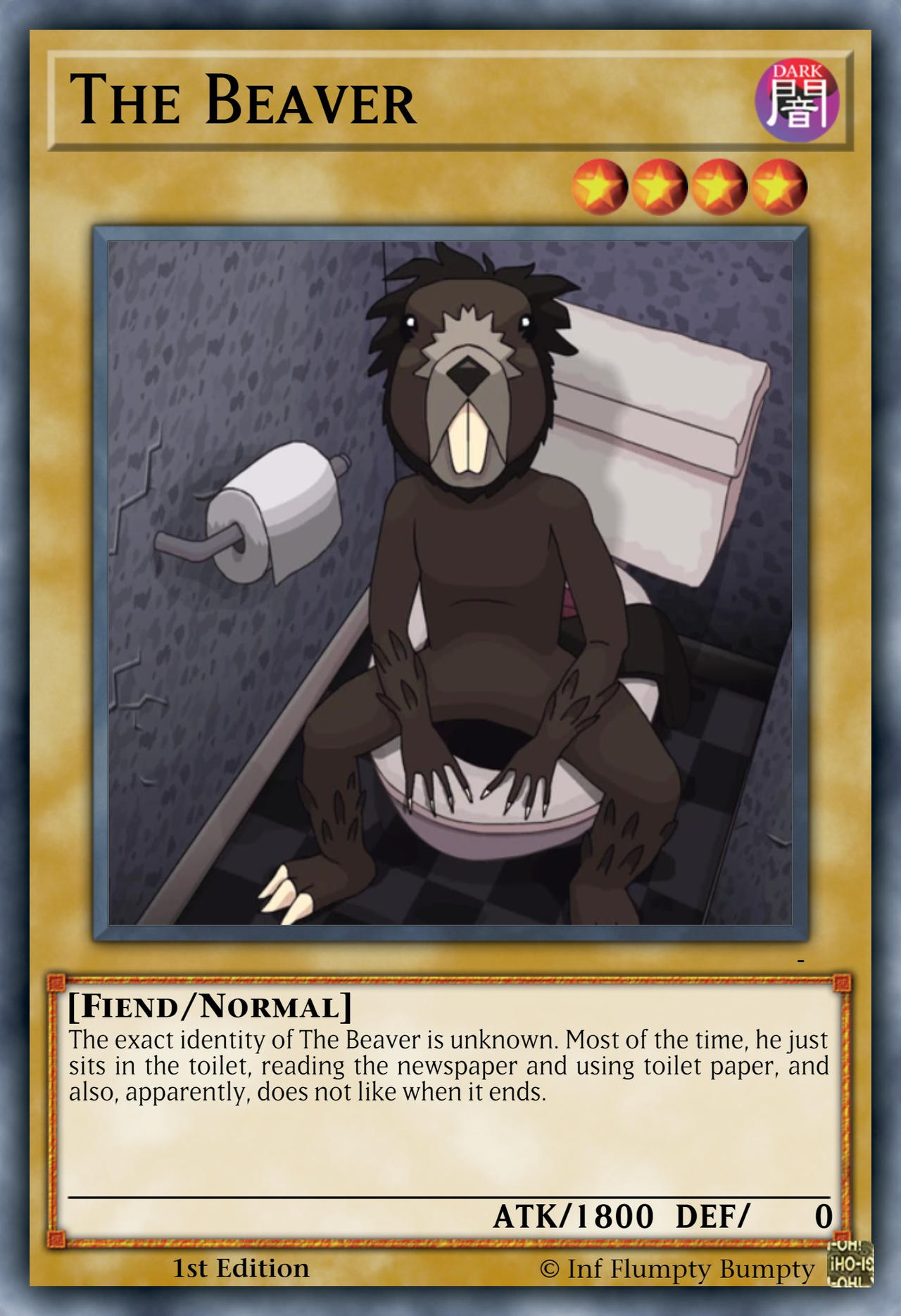 The Beaver Yu-Gi-Oh! card ONaF by SauceMasterTheLegend on DeviantArt The Beaver Yu-Gi-Oh! card ONaF by SauceMasterTheLegend on DeviantArt