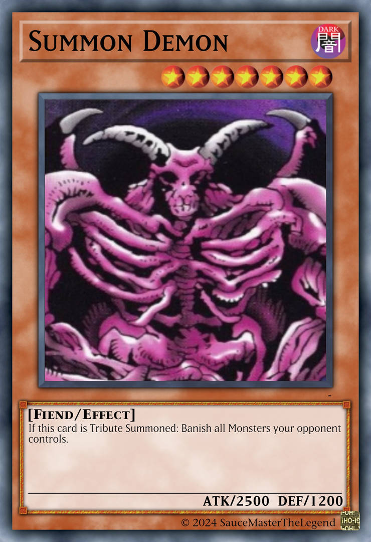Summon Demon Yu-Gi-Oh! Season 0 by SauceMasterTheLegend on DeviantArt