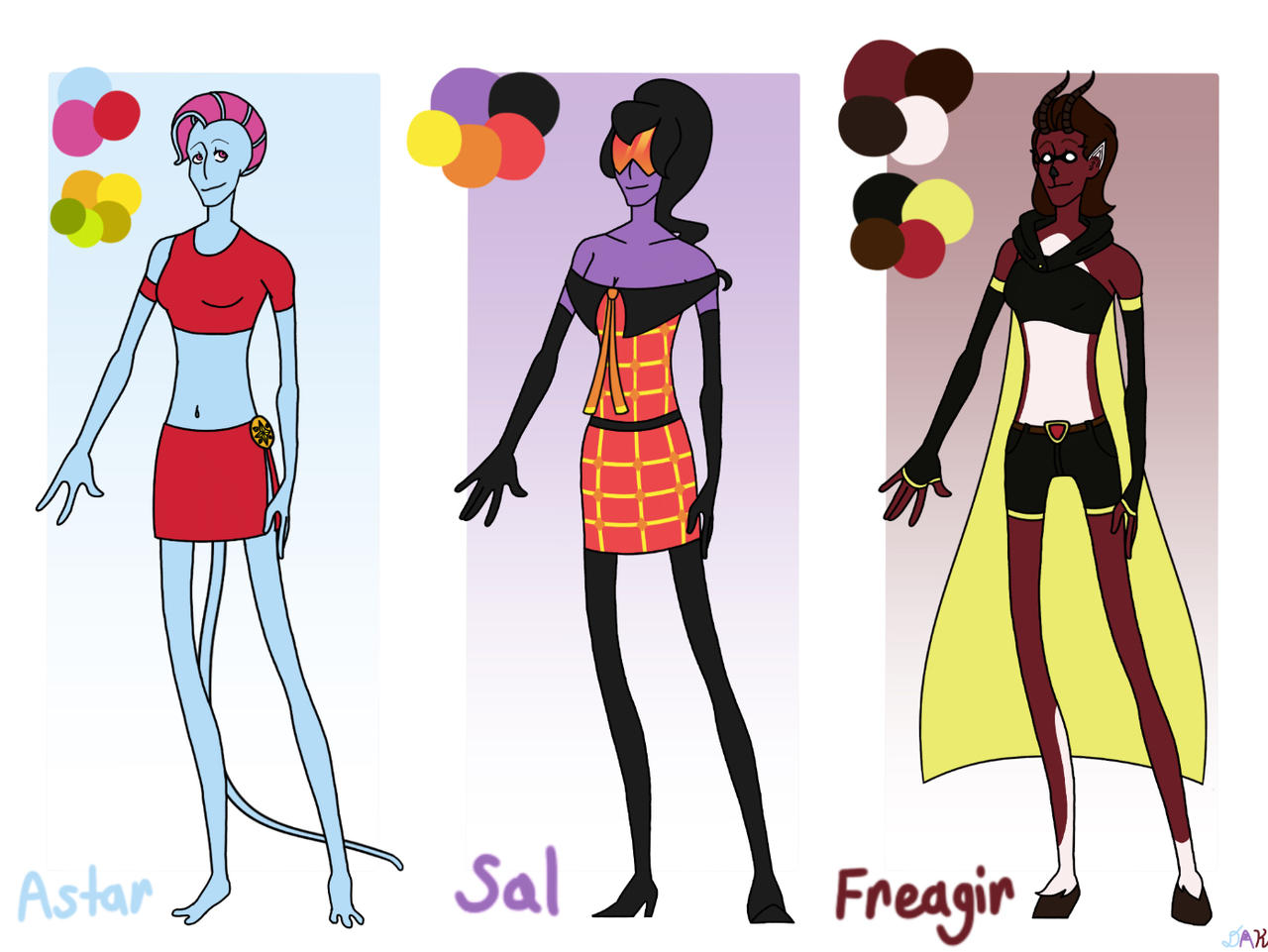 Old alien OCs revamp p1
