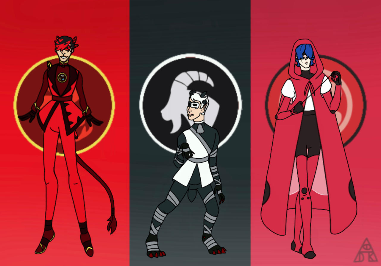 My OCs as random miraculous holders