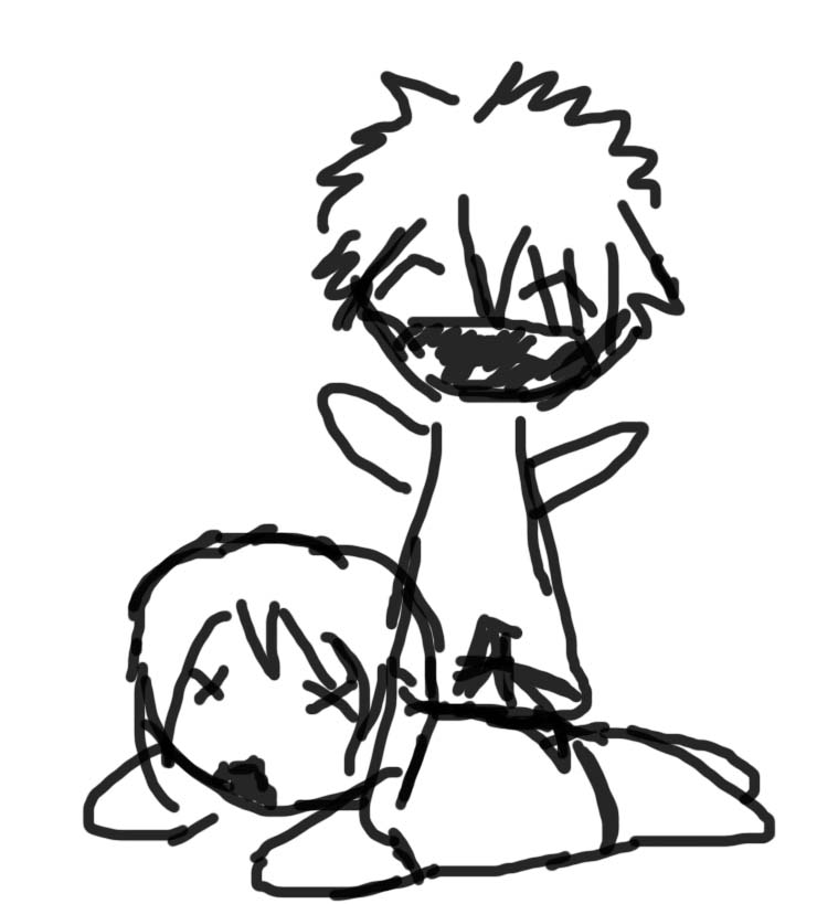 Chibi attacked by hobo