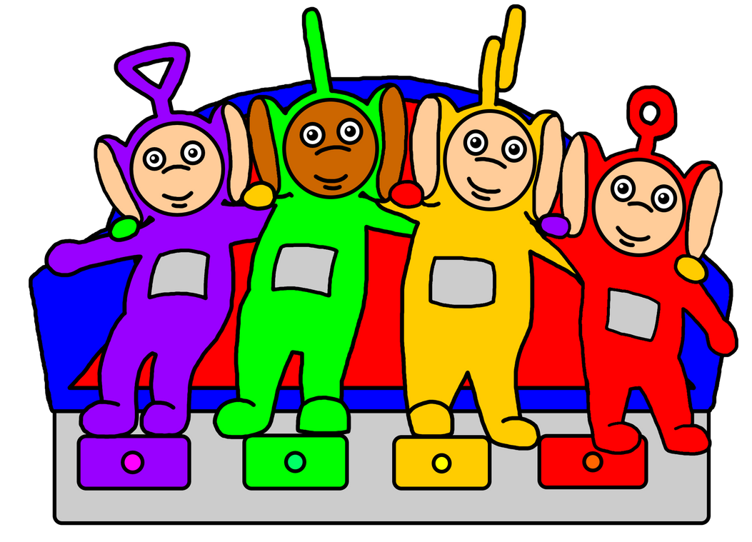 Teletubbies Rocking Chair Us Version Teletubbies Sits On The Tubby Couch by mannyt1013 on DeviantArt