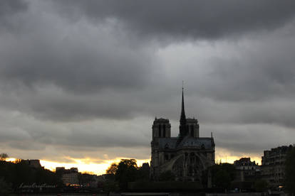 Notre-Dame by sunset