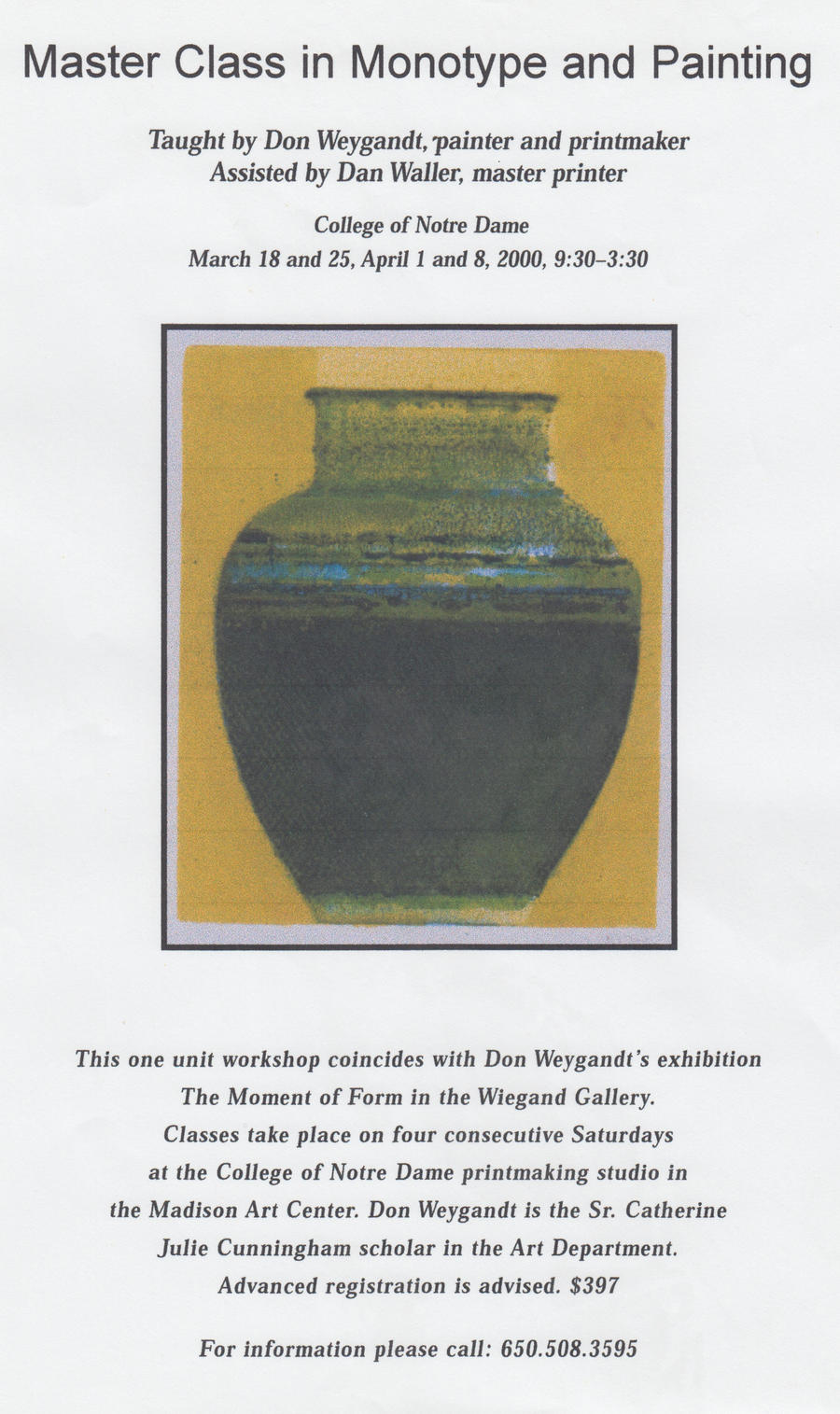 Art Gallery Brochure cover.