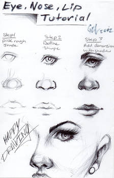 Eye, nose and lip tutorial