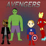 Avengers- Hulk, Iron Man, Capt. America, and Fury