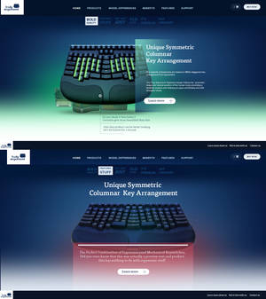 Product showcase website template