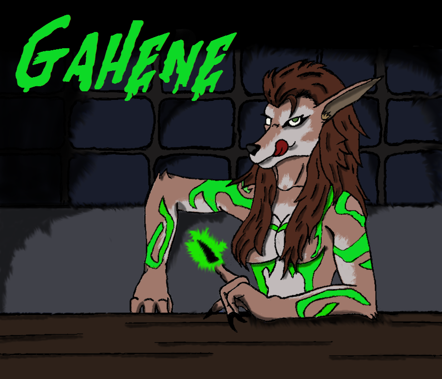 Gahene, the sexy demon.