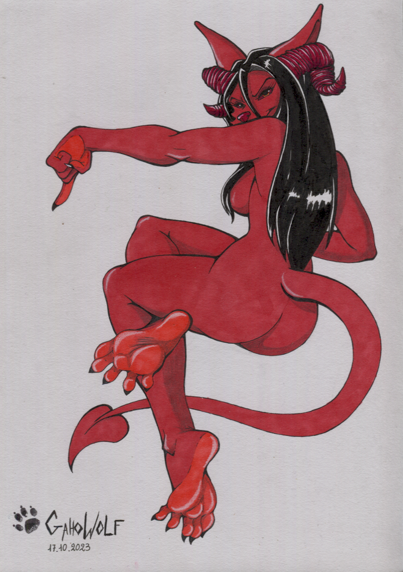 Inktober2023 #17 : Demon.