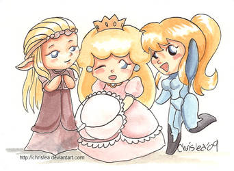 SSBB - Zelda, Peach, and Samus