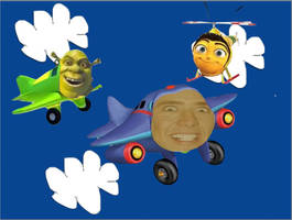 Nick Cage the Jetplane and Pals