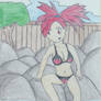 Flannery at the hotsprings