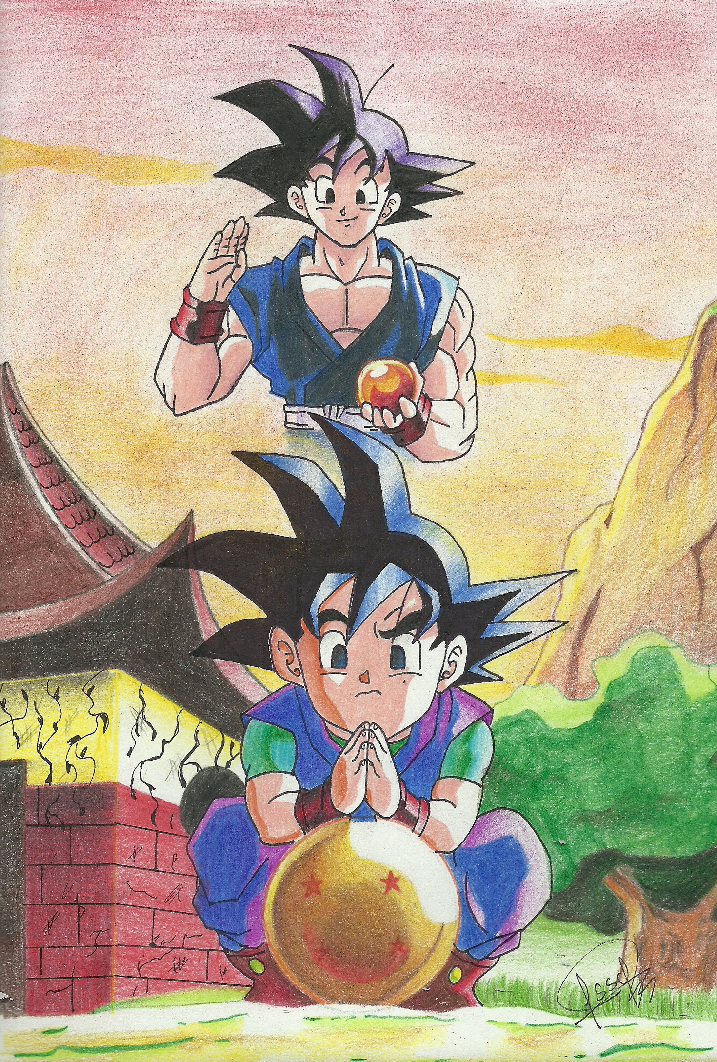 GOKU Y GOKU Jr. by J-S-S-C on DeviantArt GOKU Y GOKU Jr. by J-S-S-C on DeviantArt