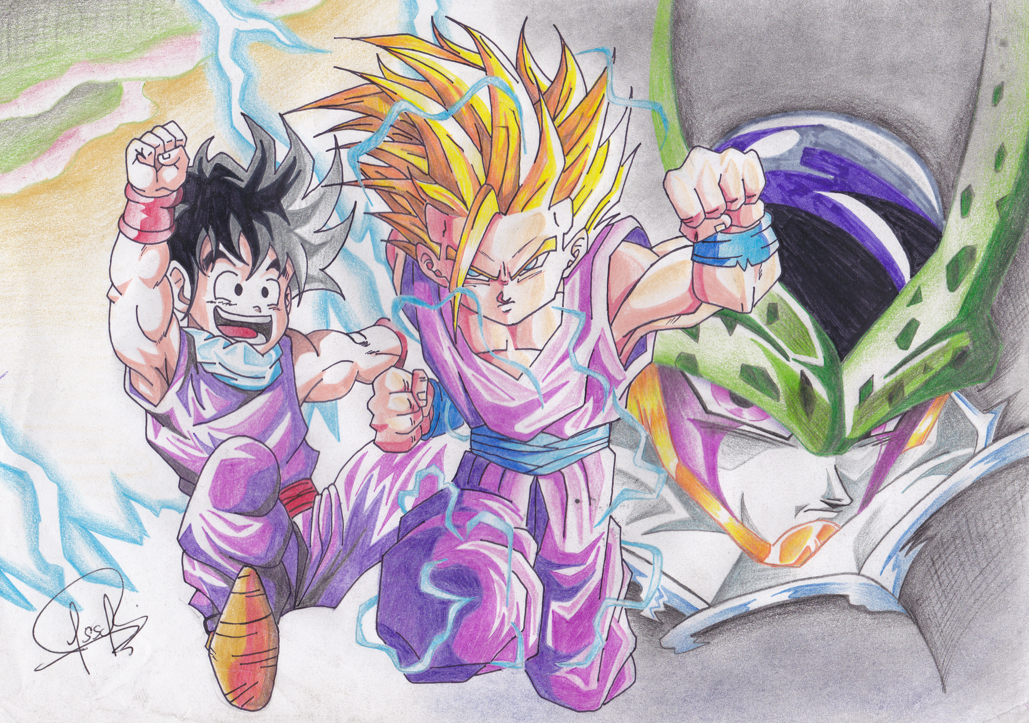 GOHAN VS CELL by J-S-S-C on DeviantArt GOHAN VS CELL by J-S-S-C on DeviantArt