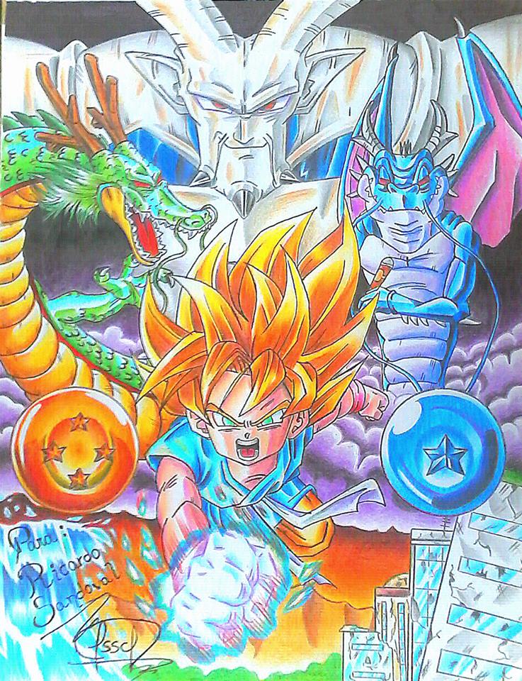 Goku, Shen Long vs Devil Dragon y 1 Estrella by J-S-S-C on DeviantArt