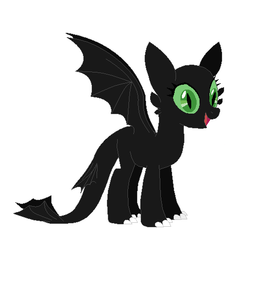 {GIFT} Toothless Pony by sparkIinq on DeviantArt
