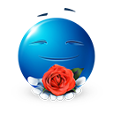 ROse Flower Emoticon by lazymau