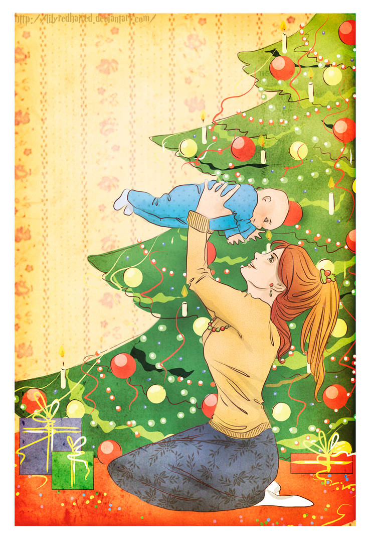 First Christmas by LilyRedHaired