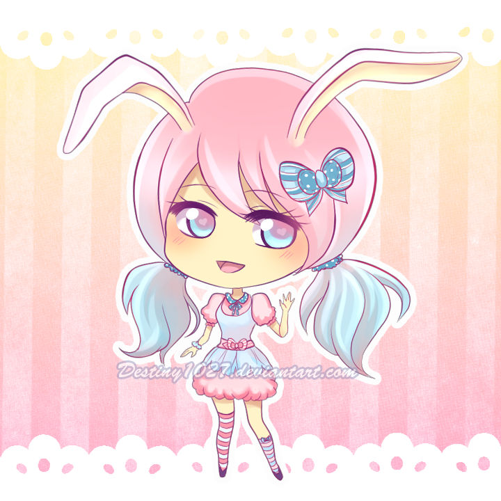 Cotton Candy Bunny [CLOSED Adoptable] by Inspired-Destiny on DeviantArt