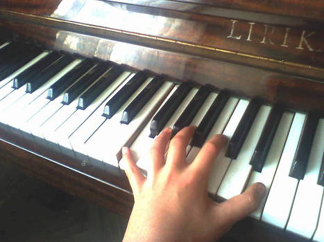 playing the piano