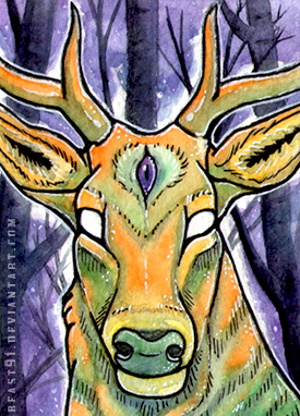 ACEO #352 Dark Forest