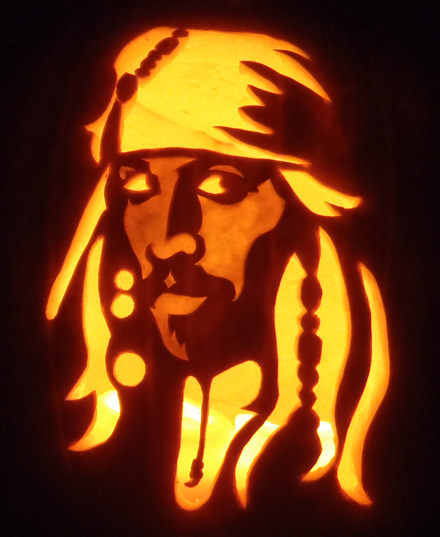 Captain Jack Sparrow Pumpkin