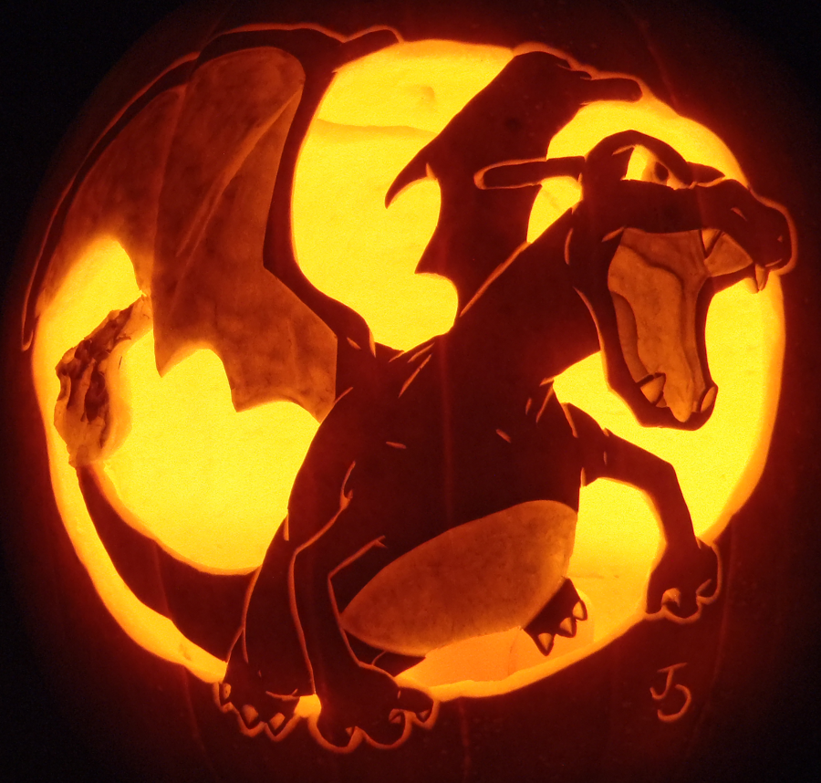 Charizard Pumpkin Redux