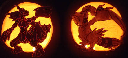 Truth and Ideals - Zekrom and Reshiram Pumpkins