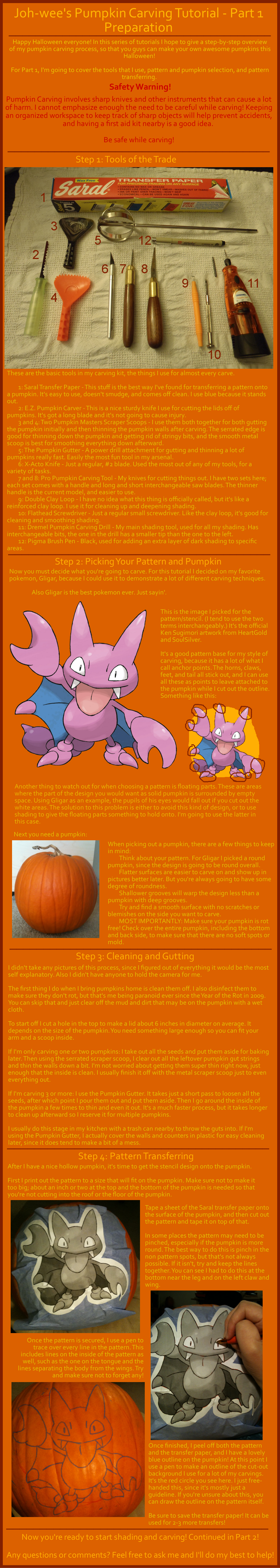 Pumpkin Carving Tutorial - Part 1