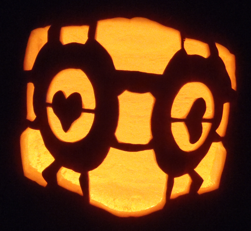 Companion Cube Pumpkin