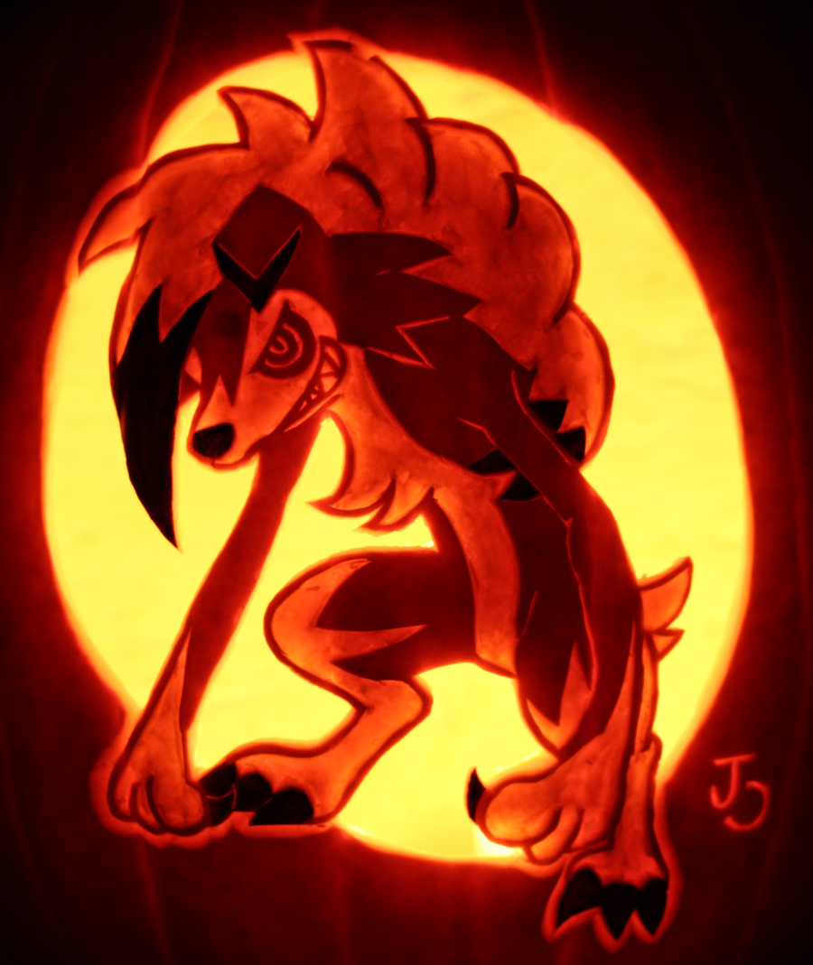 Midnight Lycanroc Pumpkin